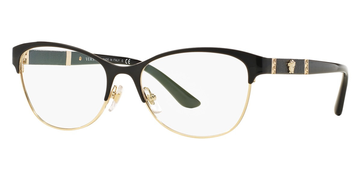 VERSACE EYEGLASSES - VE1233Q 1366 53 - Black/Pale Gold