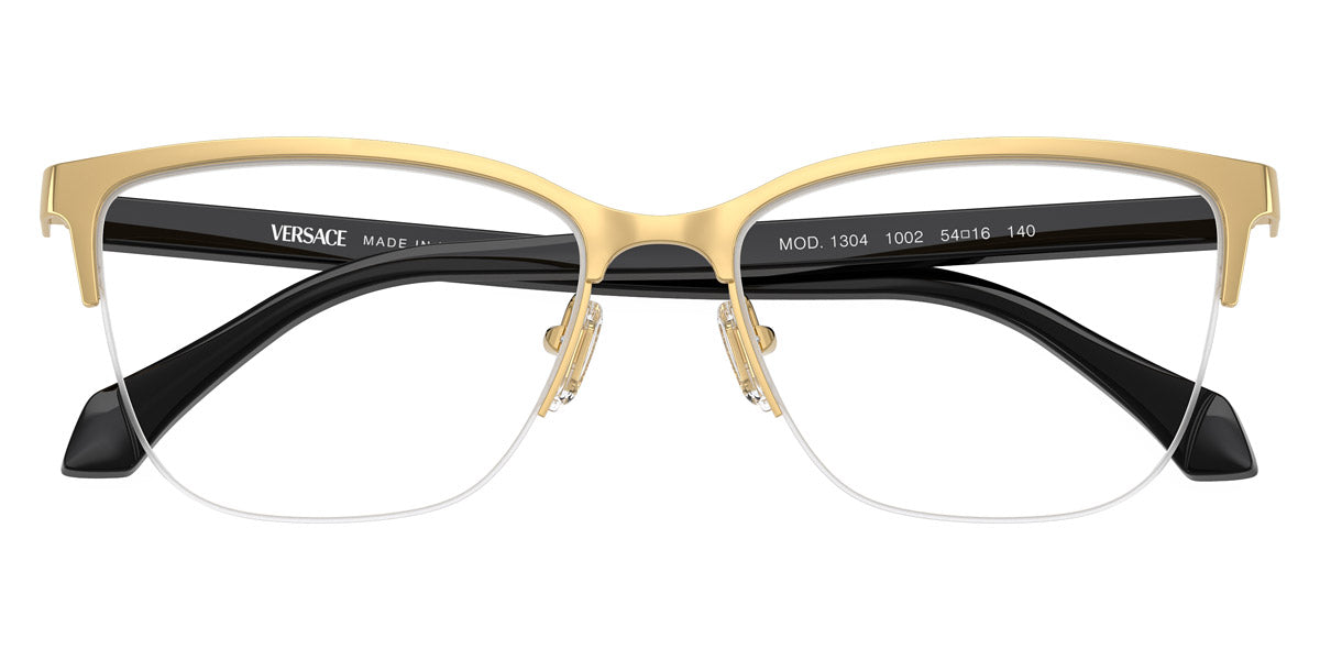 VERSACE EYEGLASSES - VE1304 1002 52 - Gold/Black