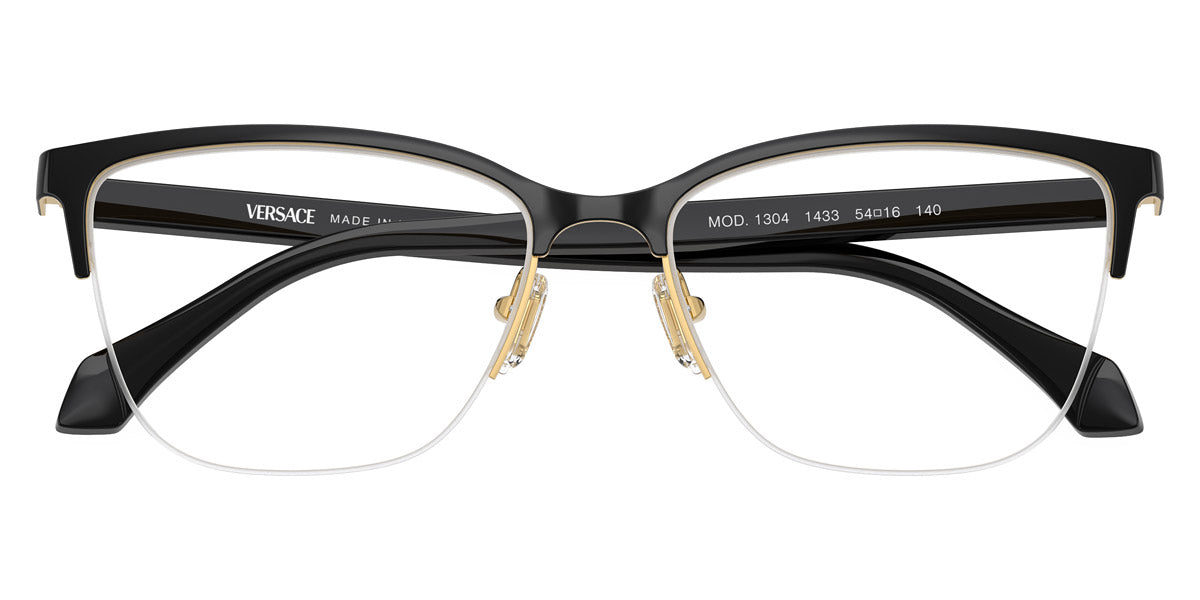 VERSACE EYEGLASSES - VE1304 1433 54 - Gold Black