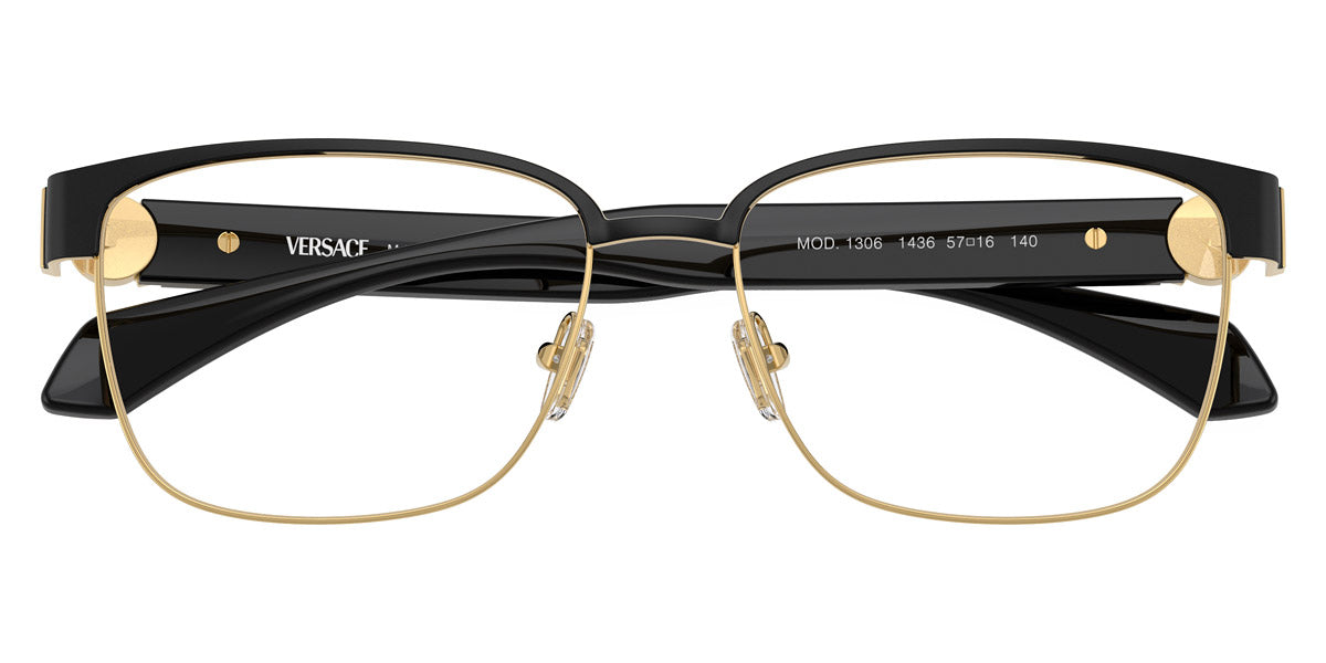 VERSACE EYEGLASSES - VE1306 1436 57 - Matte Black/Black