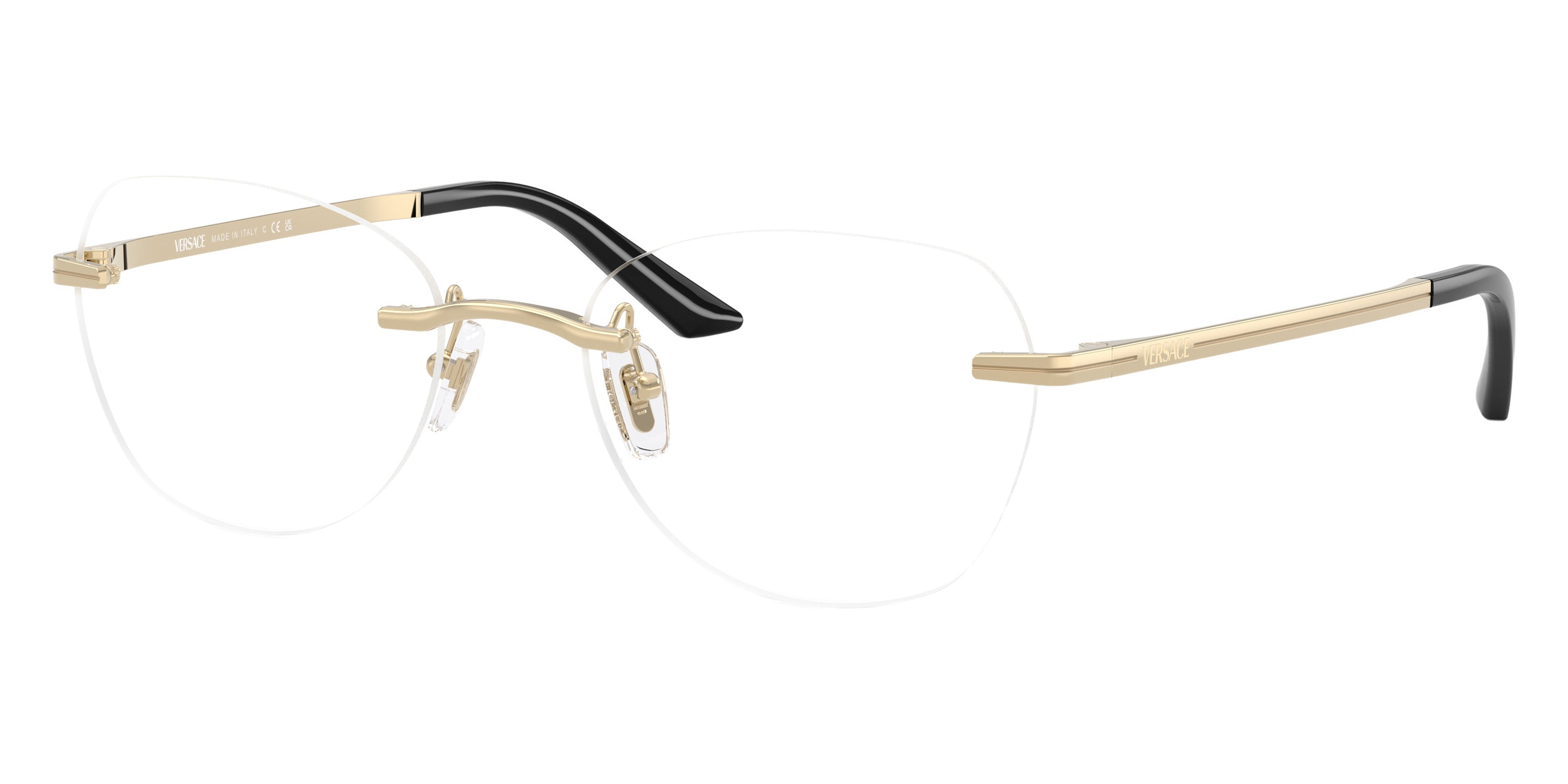 VERSACE EYEGLASSES - VE1314D 1252 55 - Pale Gold