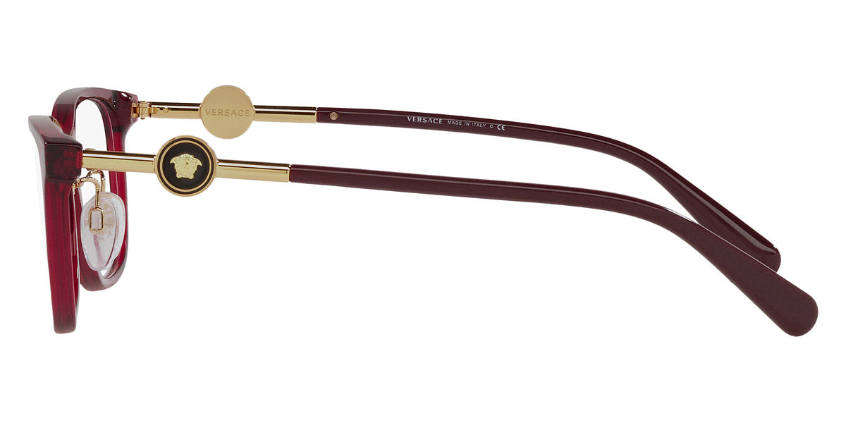 VERSACE EYEGLASSES - VE3297D 388 55 - Transparent Red