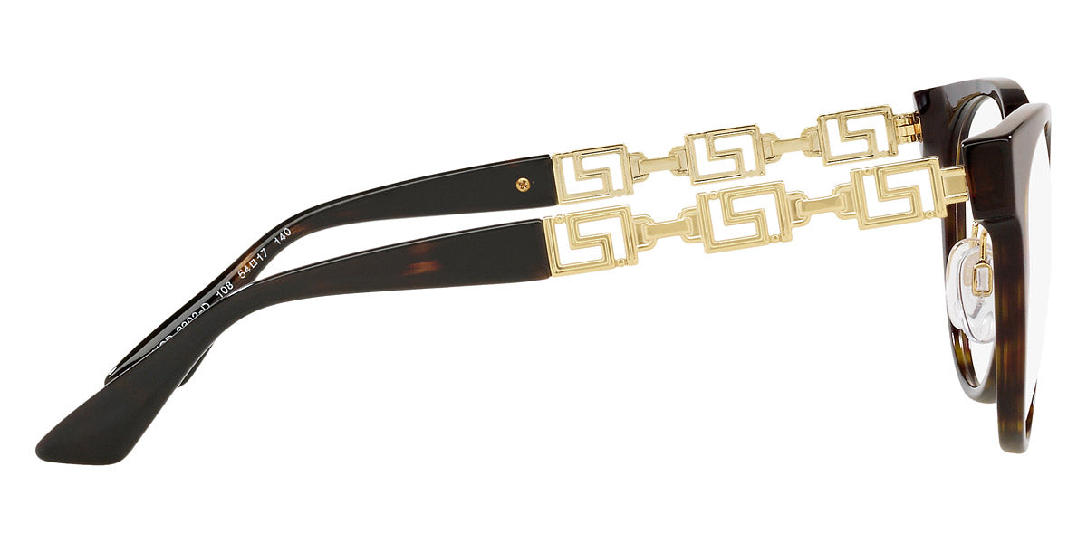 VERSACE EYEGLASSES - VE3302D 108 54 - Havana/Gold