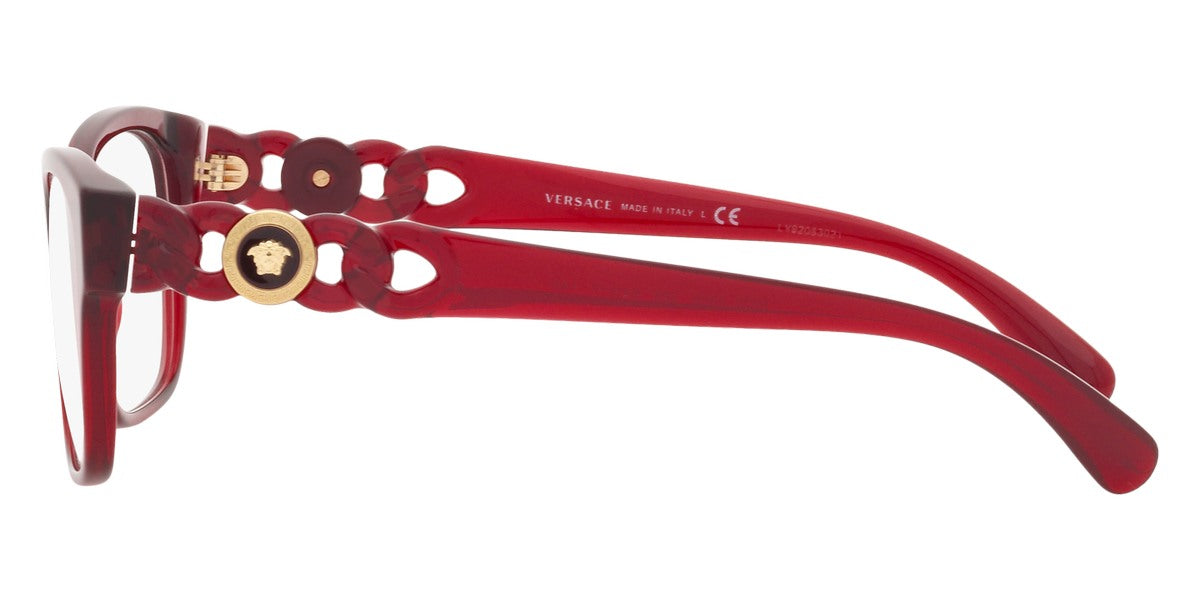 VERSACE EYEGLASSES - VE3306 388 54 - Transparent Red