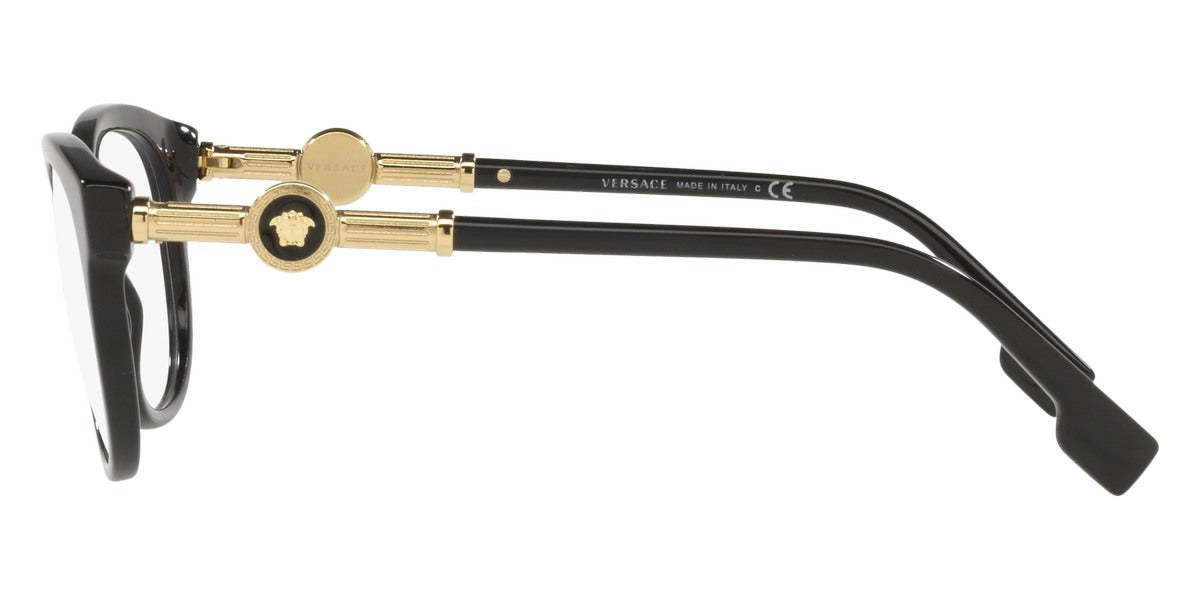 VERSACE EYEGLASSES - VE3310 GB1 52 - Black