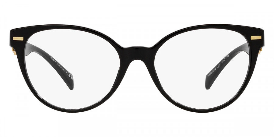 VERSACE EYEGLASSES - VE3334 GB1 53 - Black