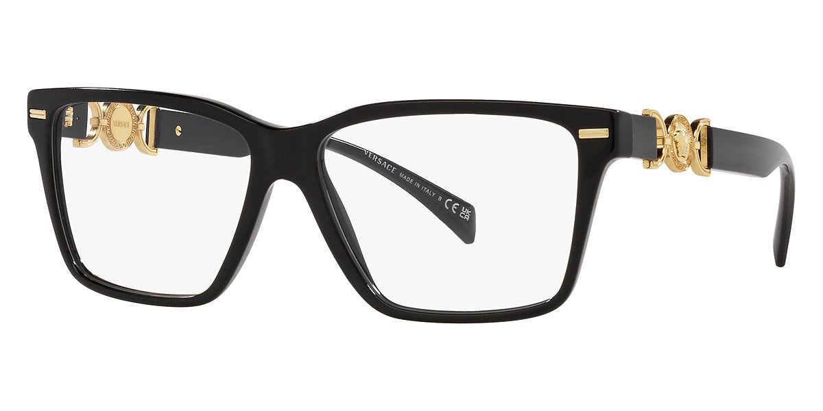 VERSACE EYEGLASSES - VE3335 GB1 54 - Black