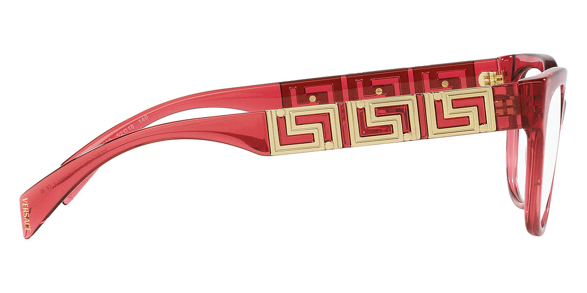 VERSACE EYEGLASSES - VE3338 5409 52 - Transparent Red