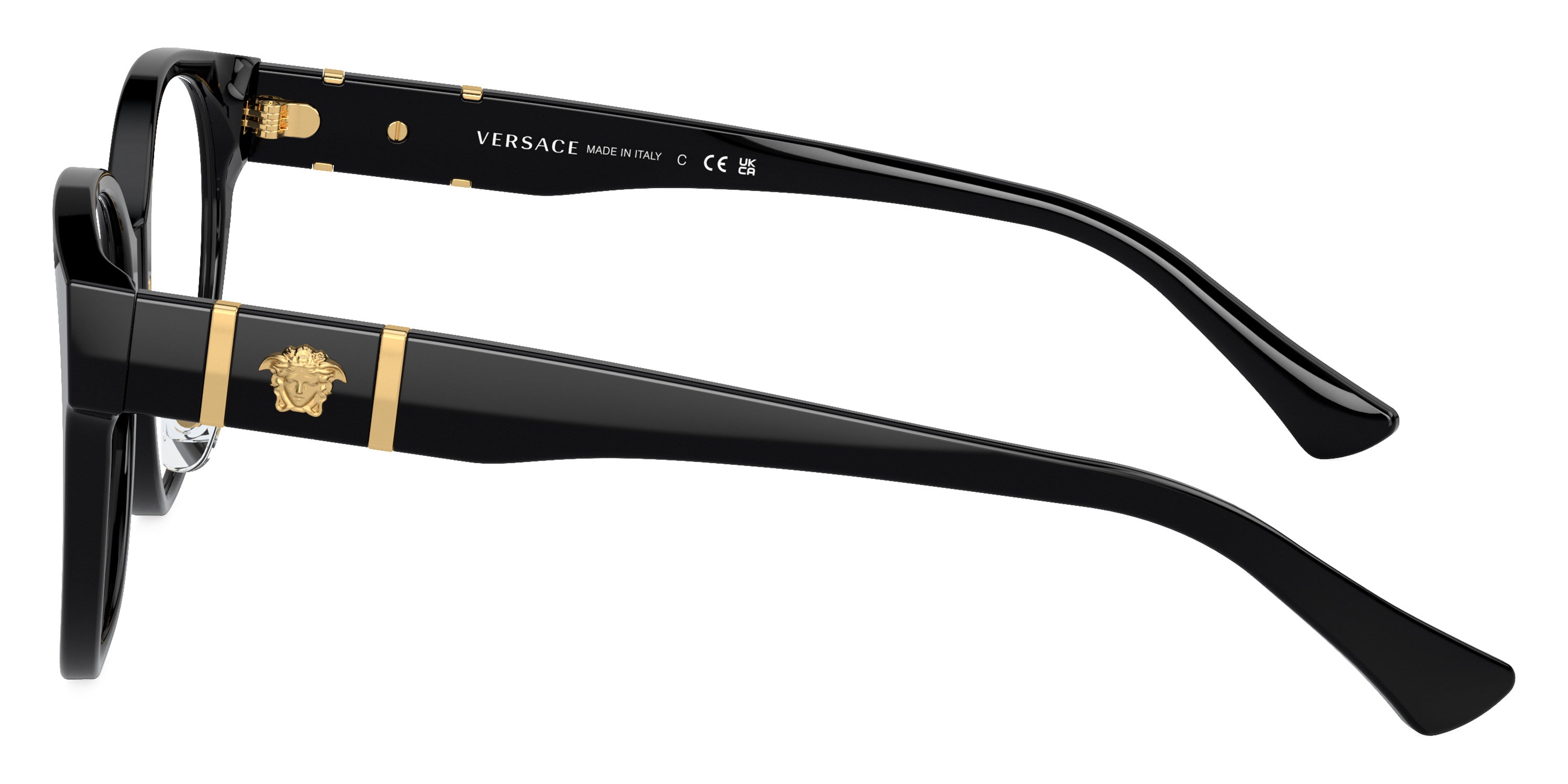 VERSACE EYEGLASSES - VE3351D GB1 53 - Black
