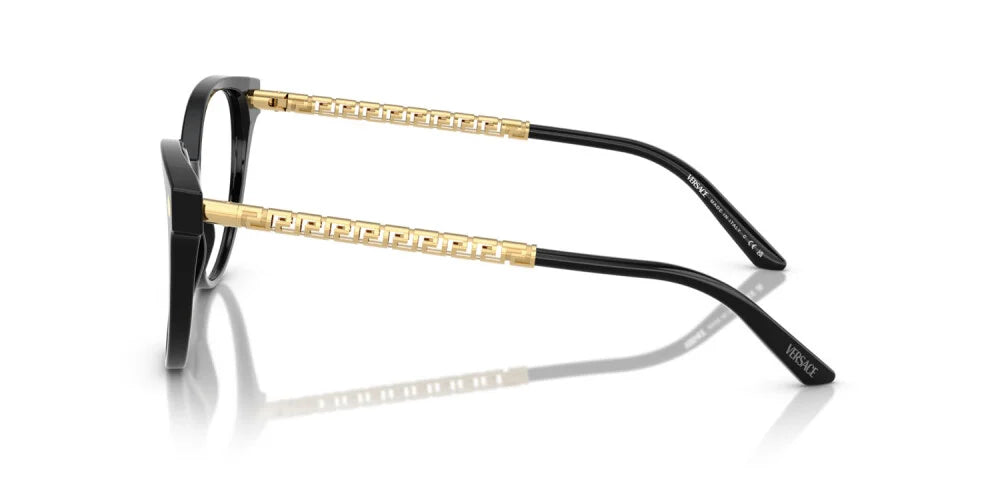 VERSACE EYEGLASSES - VE3353 GB1 54 - Black