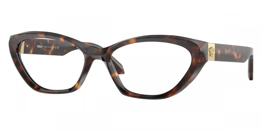 VERSACE EYEGLASSES - VE3356 108 53 - Havana