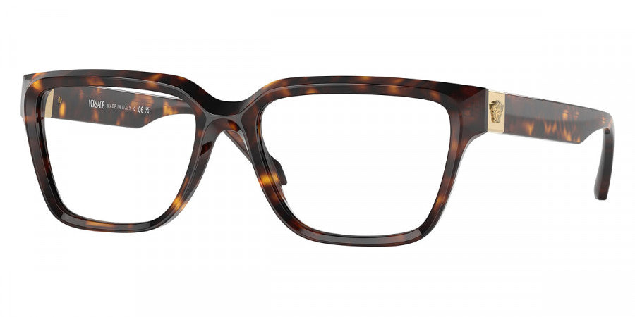 VERSACE EYEGLASSES - VE3357 108 53 - Havana