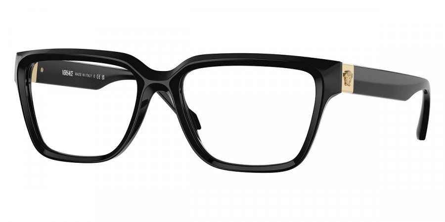 VERSACE EYEGLASSES - VE3357 GB1 53 - Black