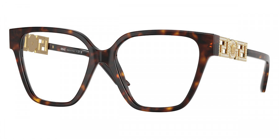 VERSACE EYEGLASSES - VE3358B 108 52 - Havana