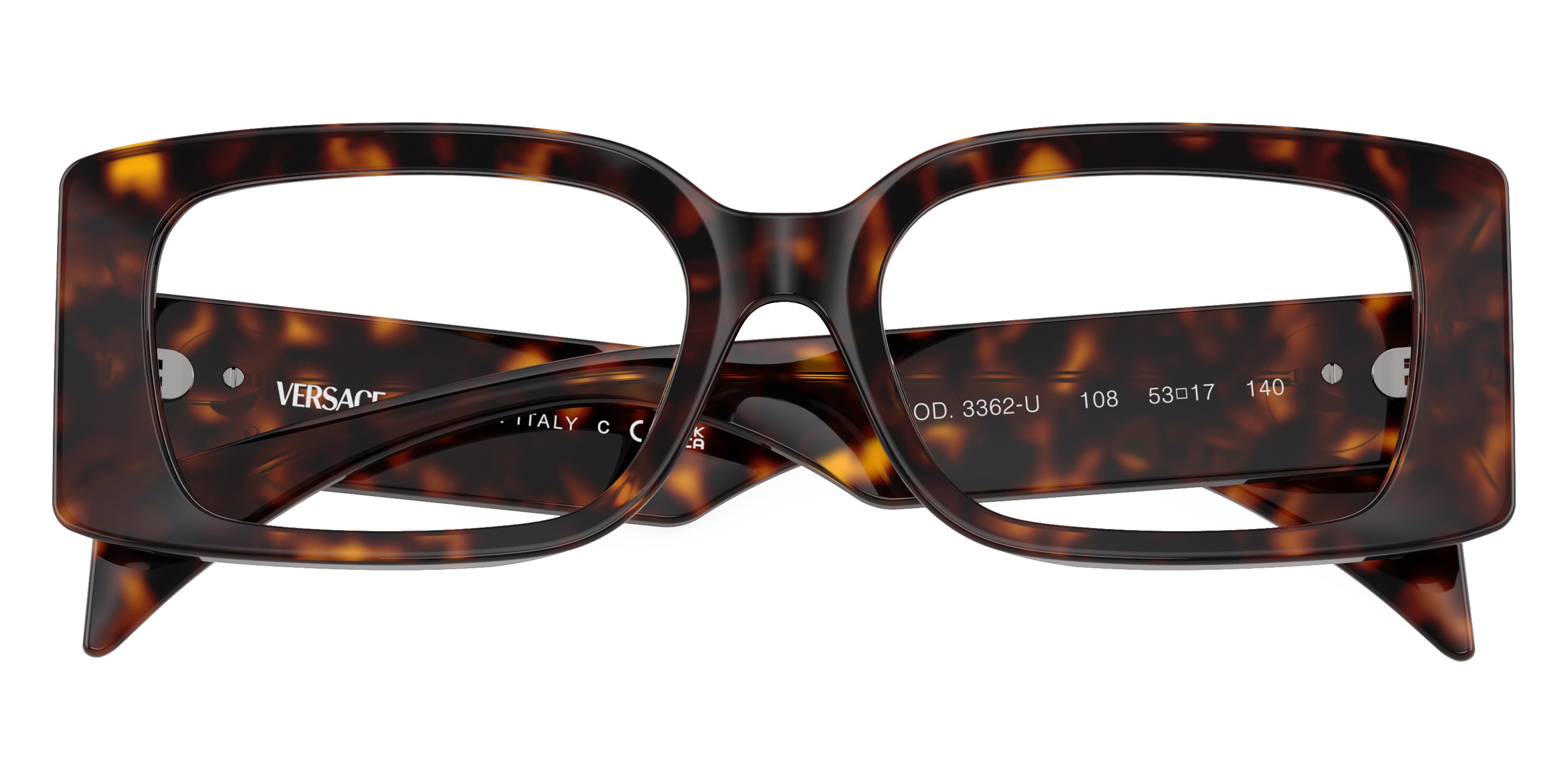 VERSACE EYEGLASSES - VE3362U 108 53 - Havana
