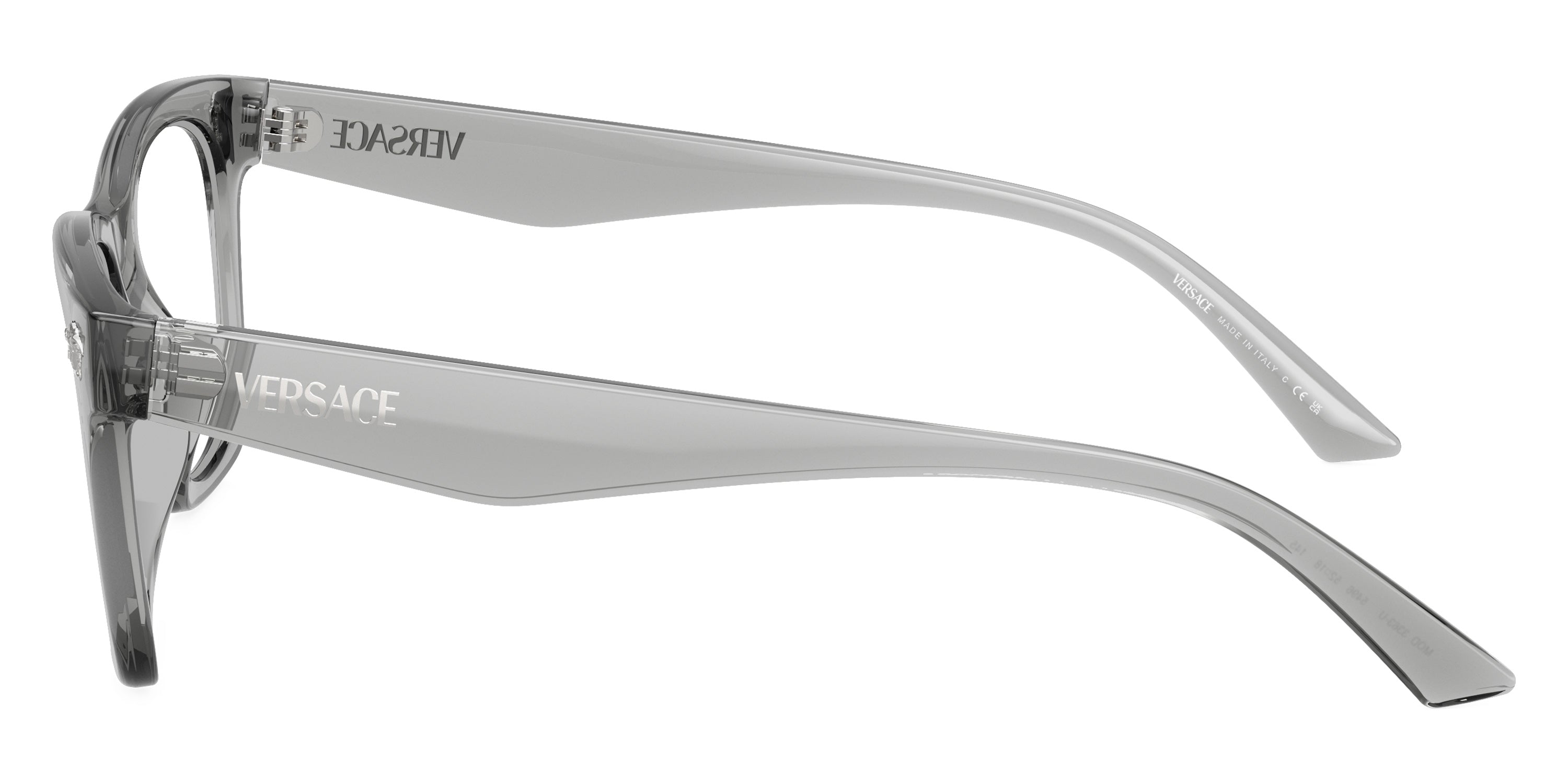 VERSACE EYEGLASSES - VE3363U 5496 52 - Gray Transparent