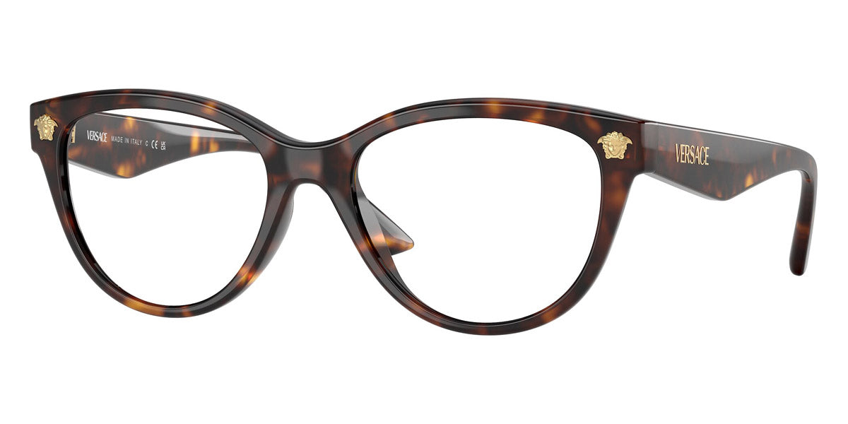 VERSACE EYEGLASSES - VE3365U 108 52 - Havana