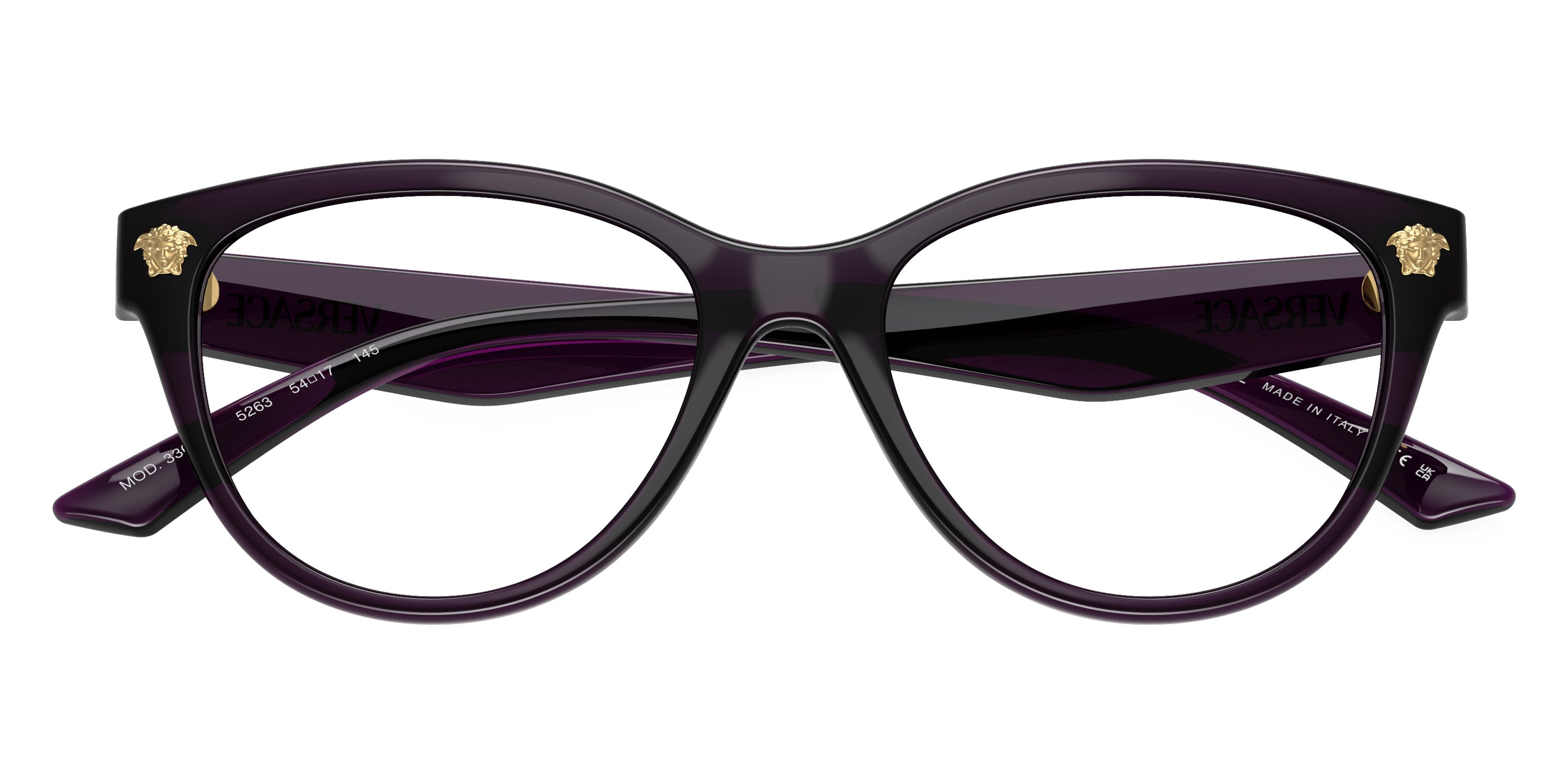 VERSACE EYEGLASSES - VE3365U 5263 54 - Violet