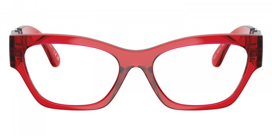VERSACE EYEGLASSES - VE3367U 5495 52 - Red Transparent