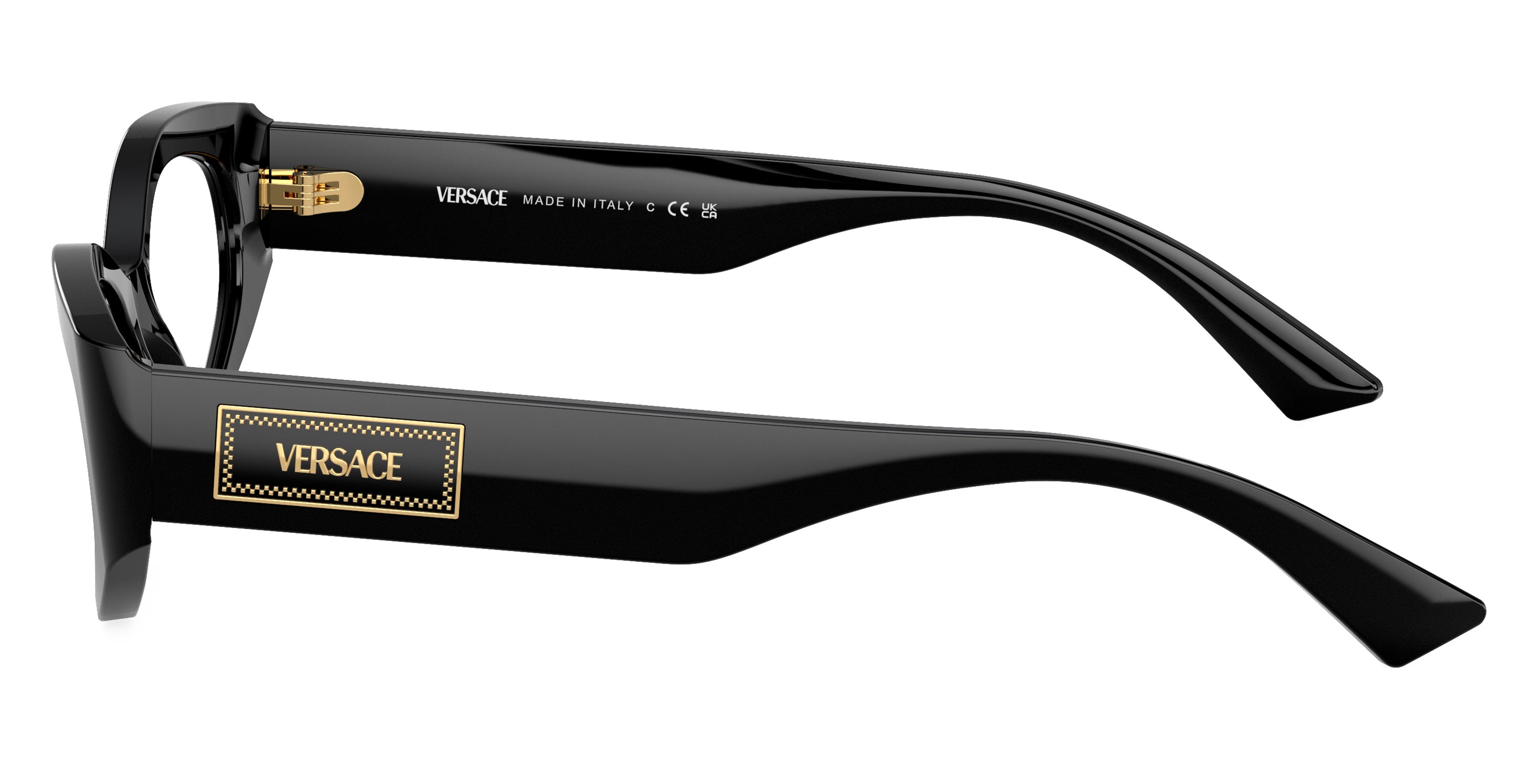 VERSACE EYEGLASSES - VE3369 GB1 53 - Black