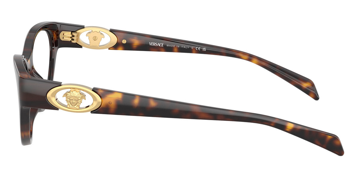 VERSACE EYEGLASSES - VE3372U 108 52 - Havana