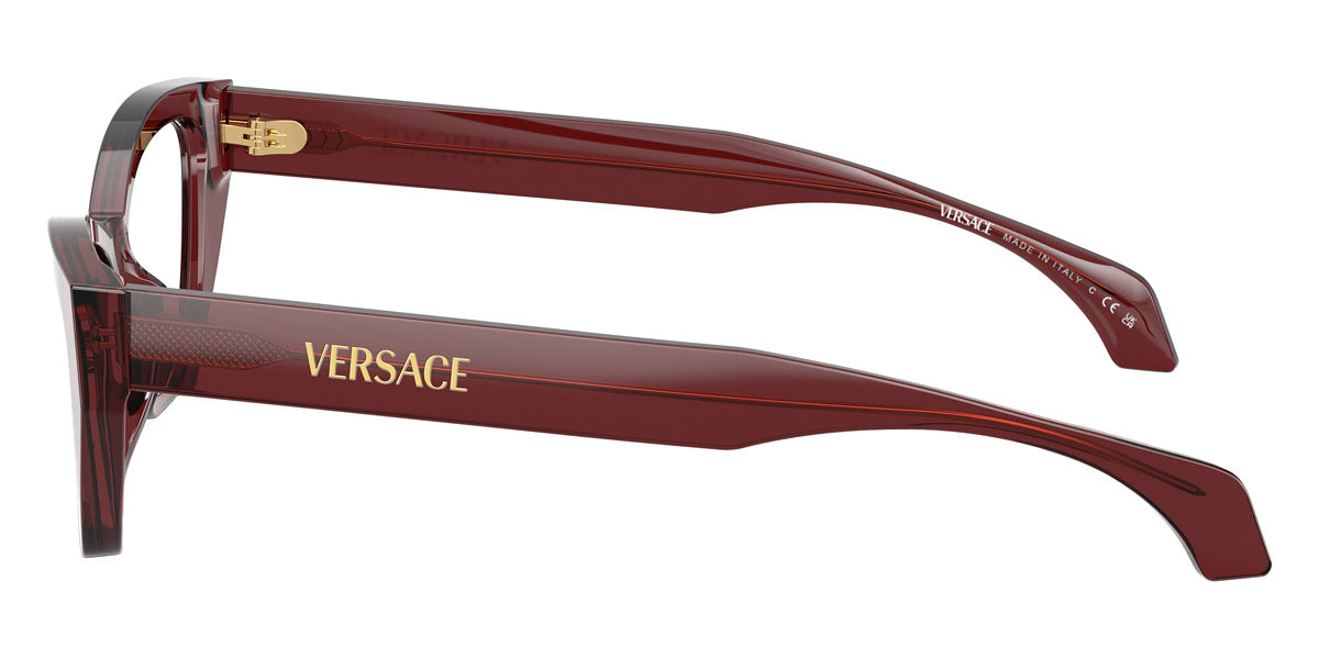 VERSACE EYEGLASSES - VE3373U 5512 52 - Transparent Bordeaux