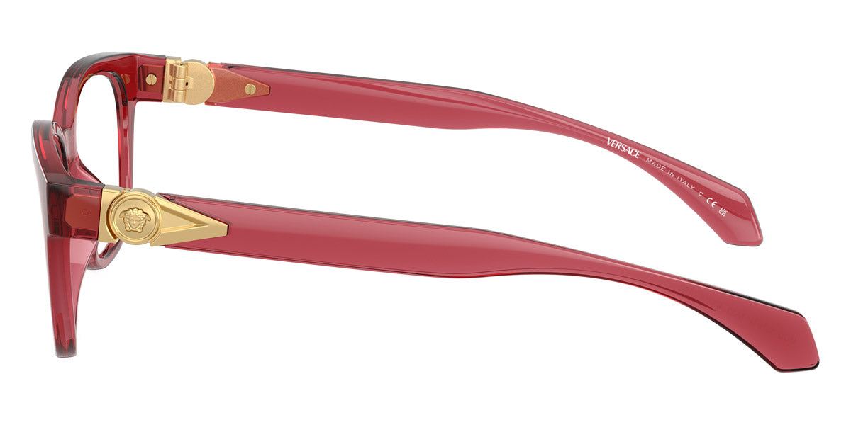 VERSACE EYEGLASSES - VE3376U 5523 53 - Transparent Red