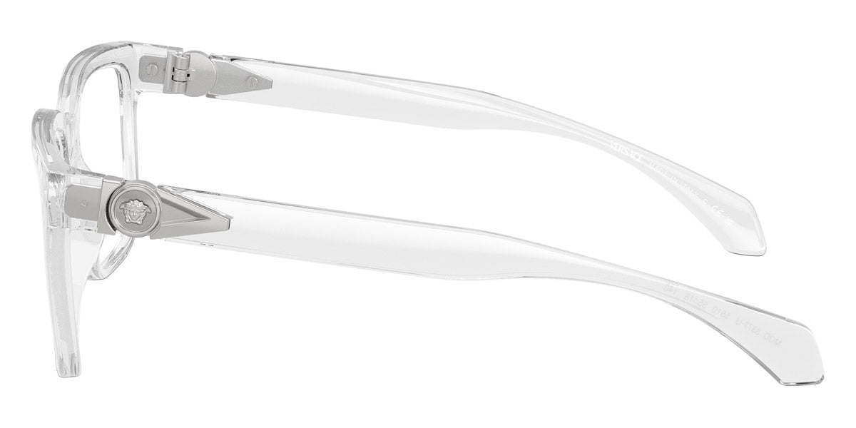 VERSACE EYEGLASSES - VE3377U 5510 55 - Light Gray Transparent