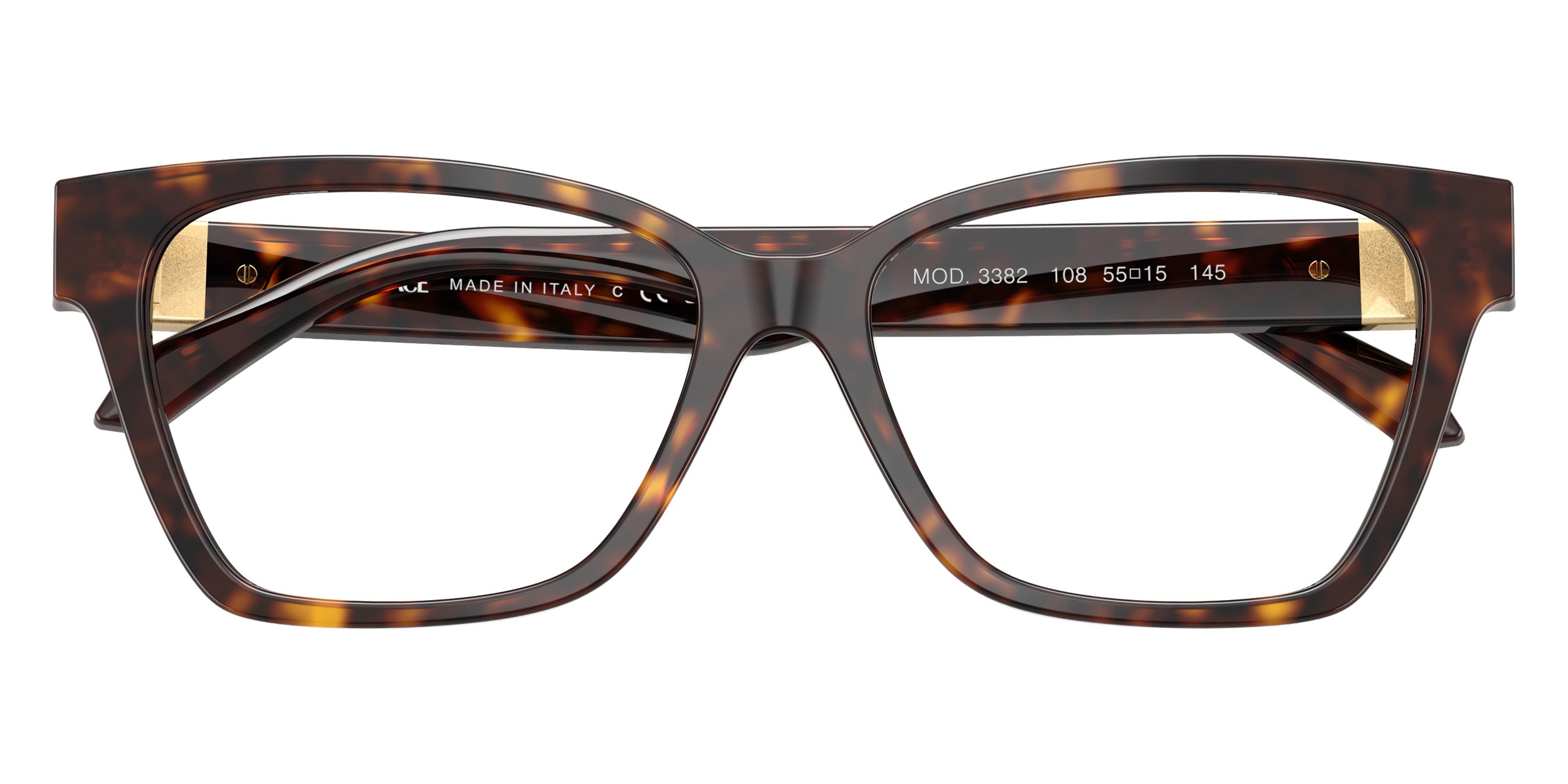 VERSACE EYEGLASSES - VE3382 108 55 - Havana
