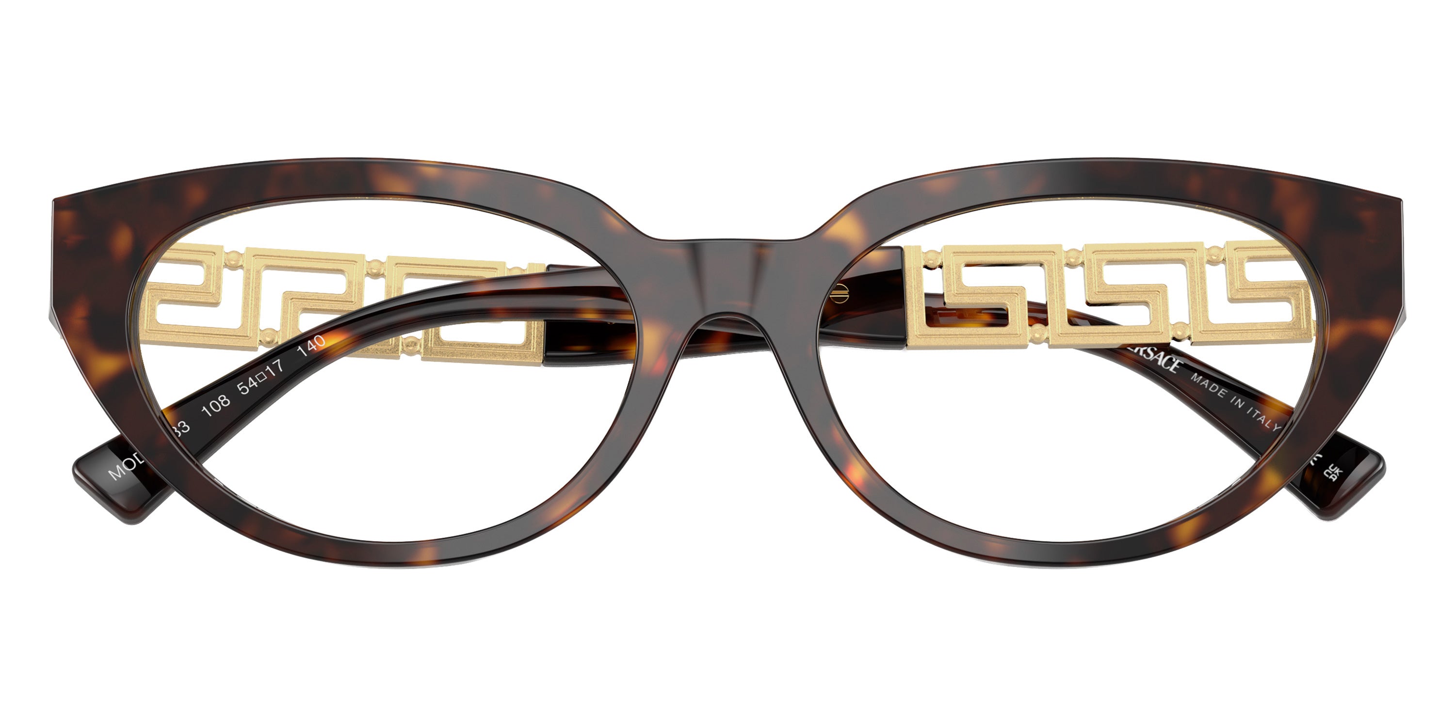 VERSACE EYEGLASSES - VE3383 108 54 - Havana