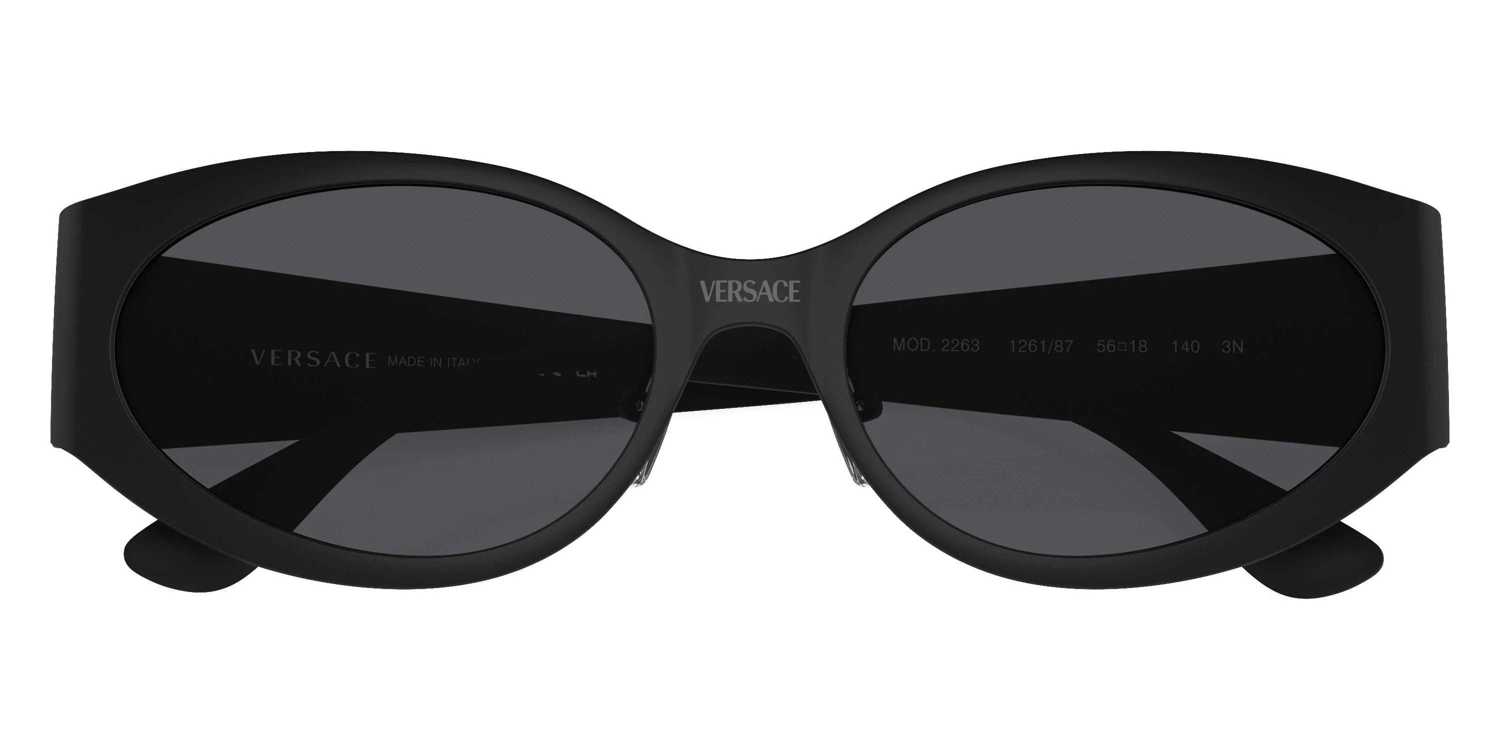 VERSACE MEDUSA LOGO - VE2263 126187 56 - Matte Black