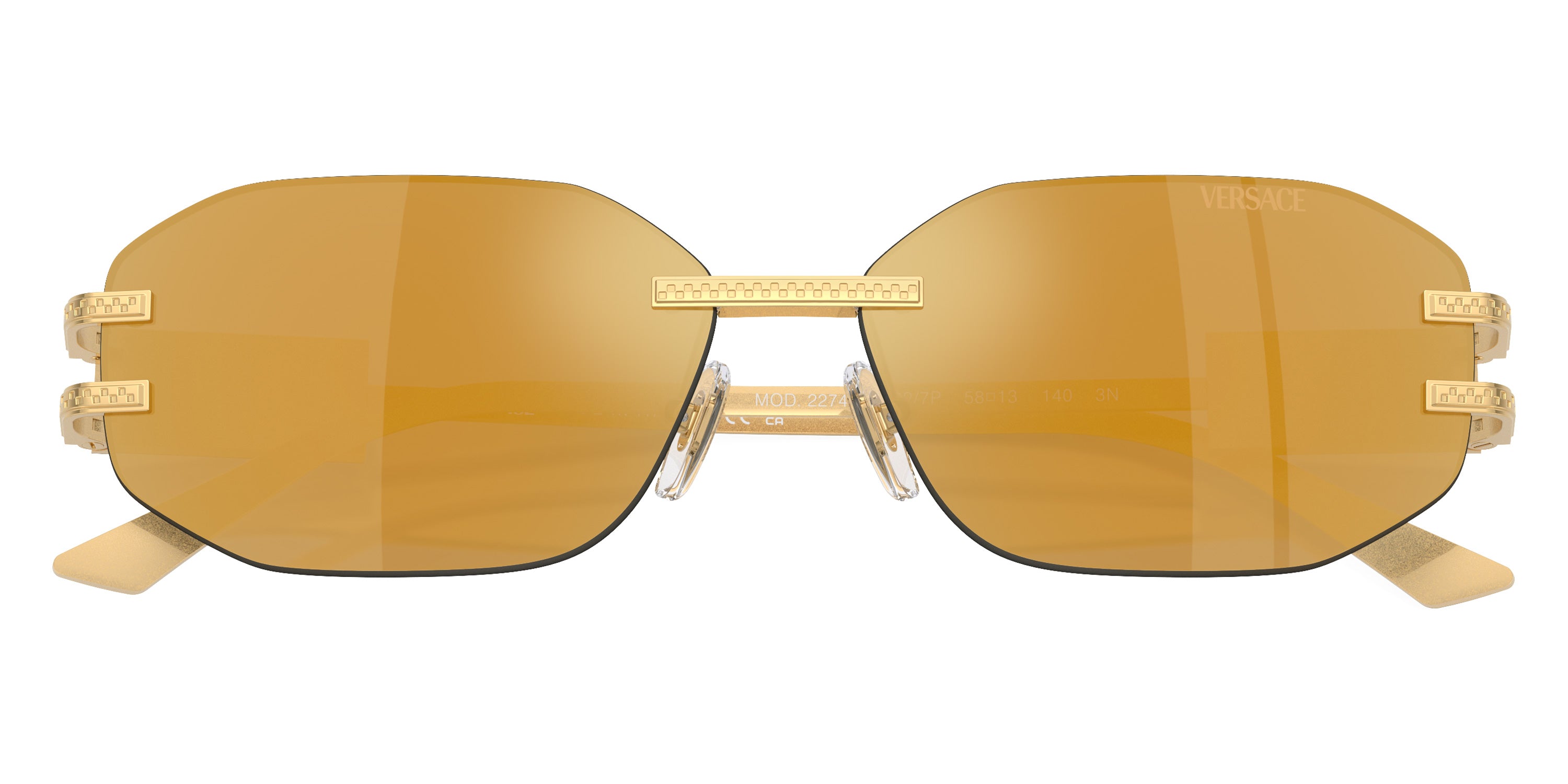 VERSACE SUNGLASSES DAMIER - VE2274 10027P 58 - Gold
