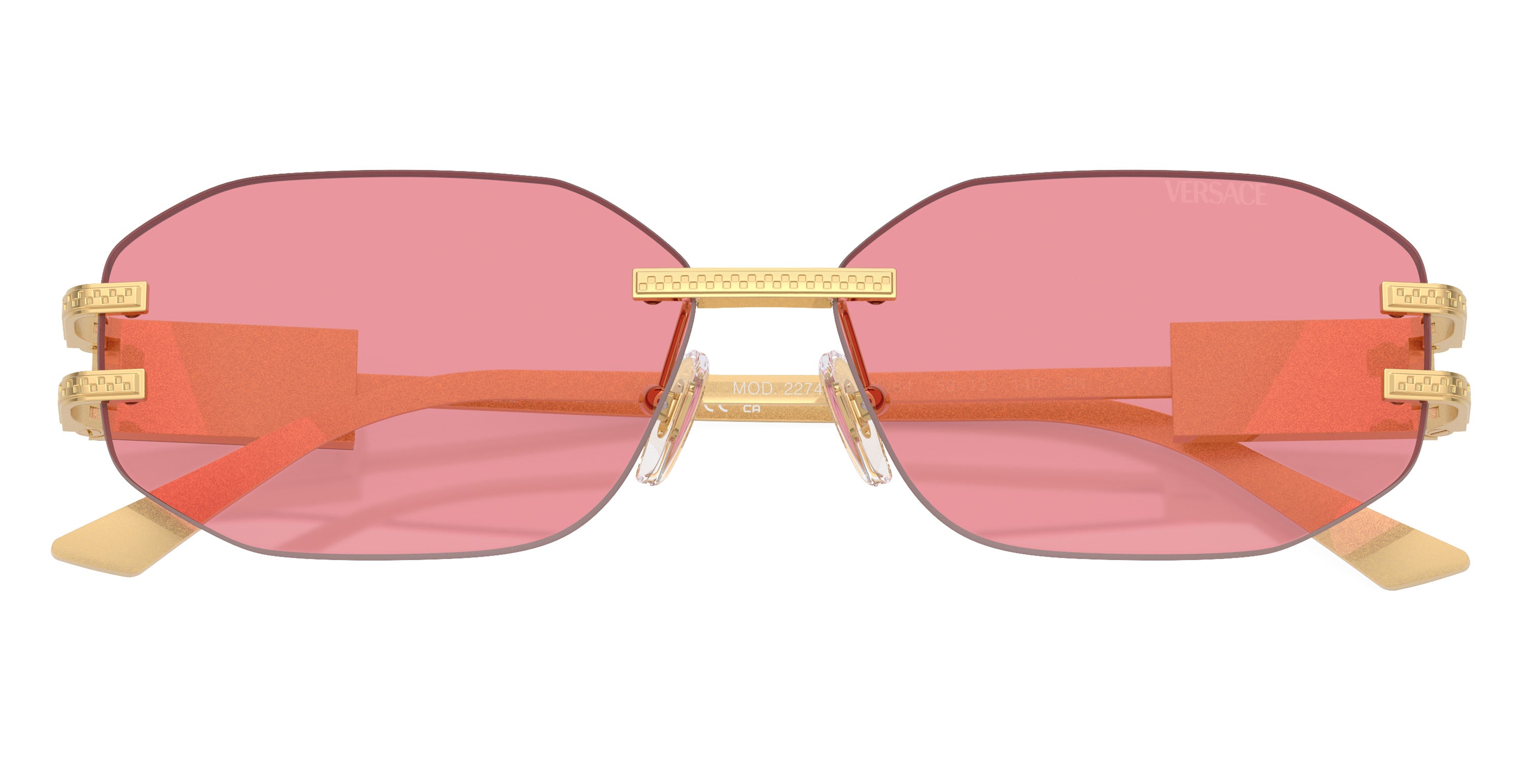 VERSACE SUNGLASSES DAMIER - VE2274 100284 58 - Gold