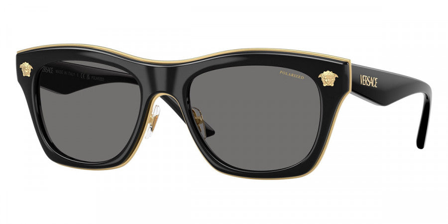 VERSACE SUNGLASSES MEDUSA LOGO - VE2272 GB1/81 53 - Black