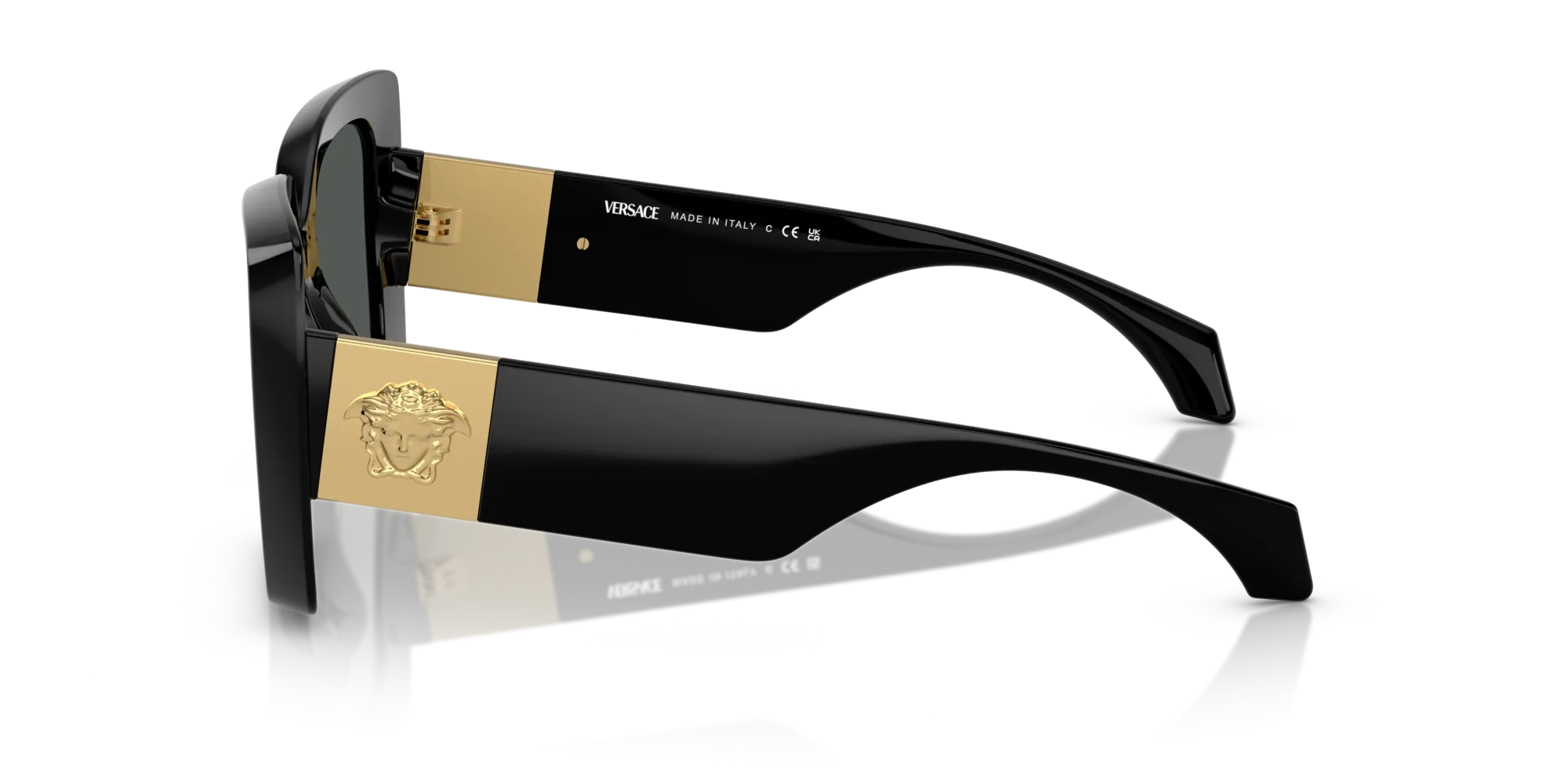 VERSACE SUNGLASSES MEDUSA PLAQUE MAXI - VE4467U GB1/87 54