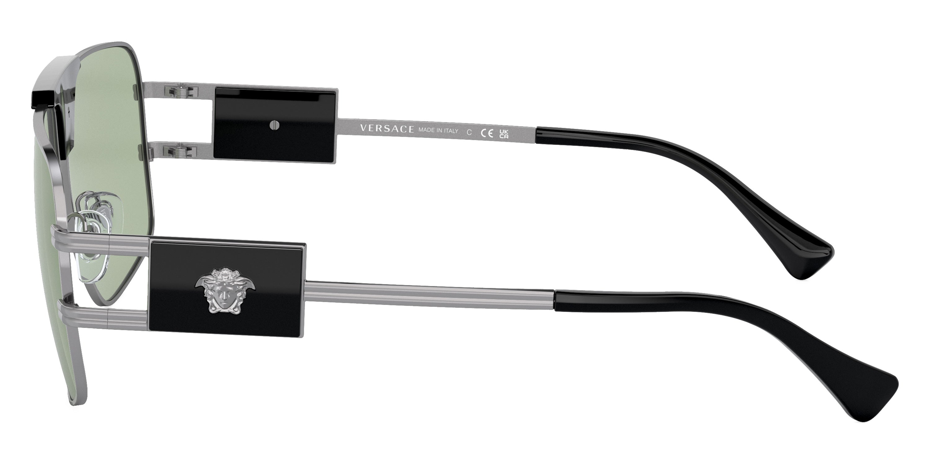 VERSACE SUNGLASSES MEDUSA STEEL - VE2251 1001/2 63 - Gunmetal Navigator