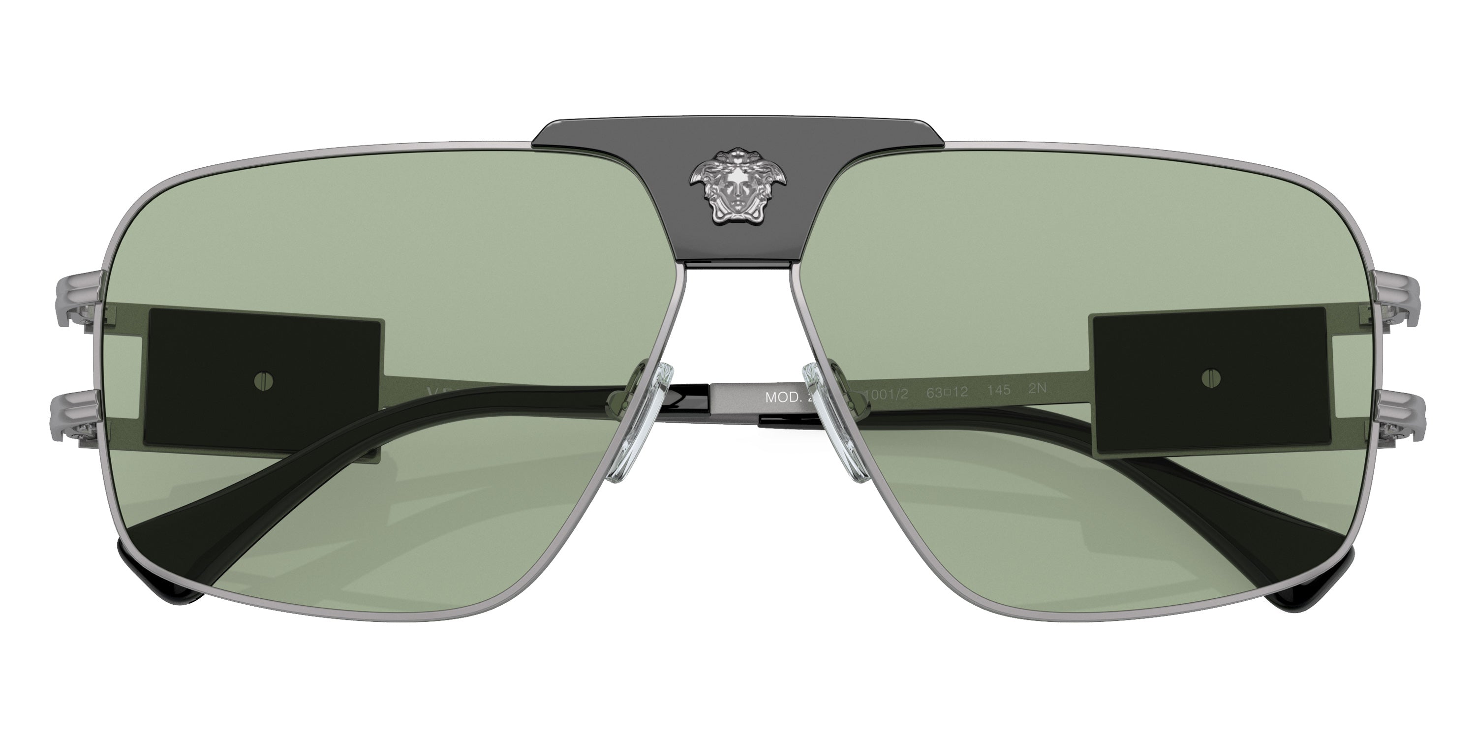 VERSACE SUNGLASSES MEDUSA STEEL - VE2251 1001/2 63 - Gunmetal Navigator