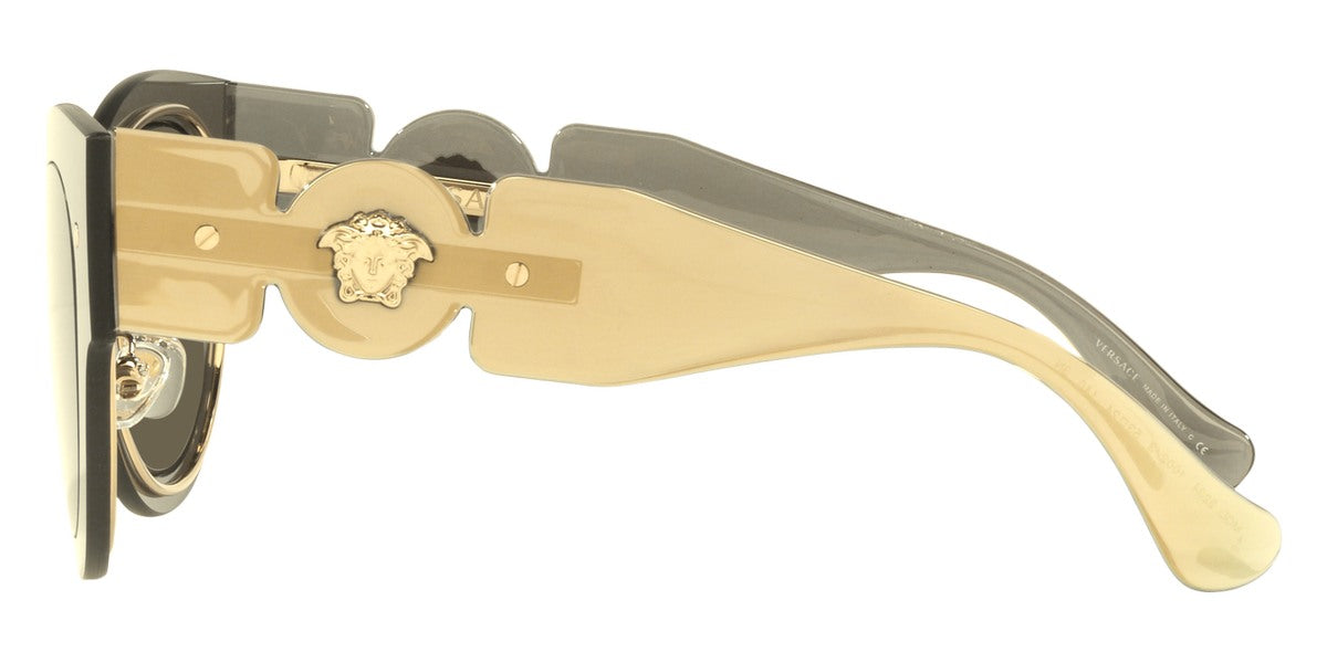 VERSACE SUNGLASSES - VE2234 1002/3 53 - Transparent Brown Mirror Gold