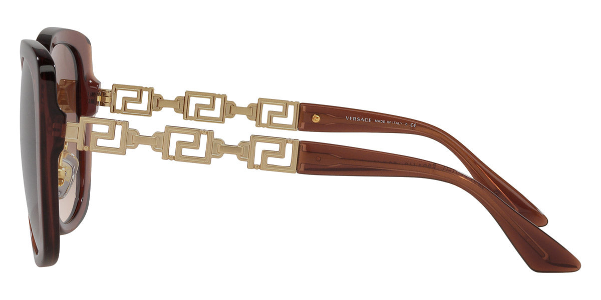 VERSACE SUNGLASSES - VE4407D 532413 56 - Transparent Brown/Matte Gold