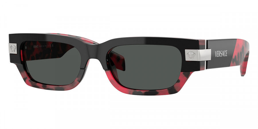 VERSACE SUNGLASSES - VE4465 545787 53 - Top Black/Red Havana