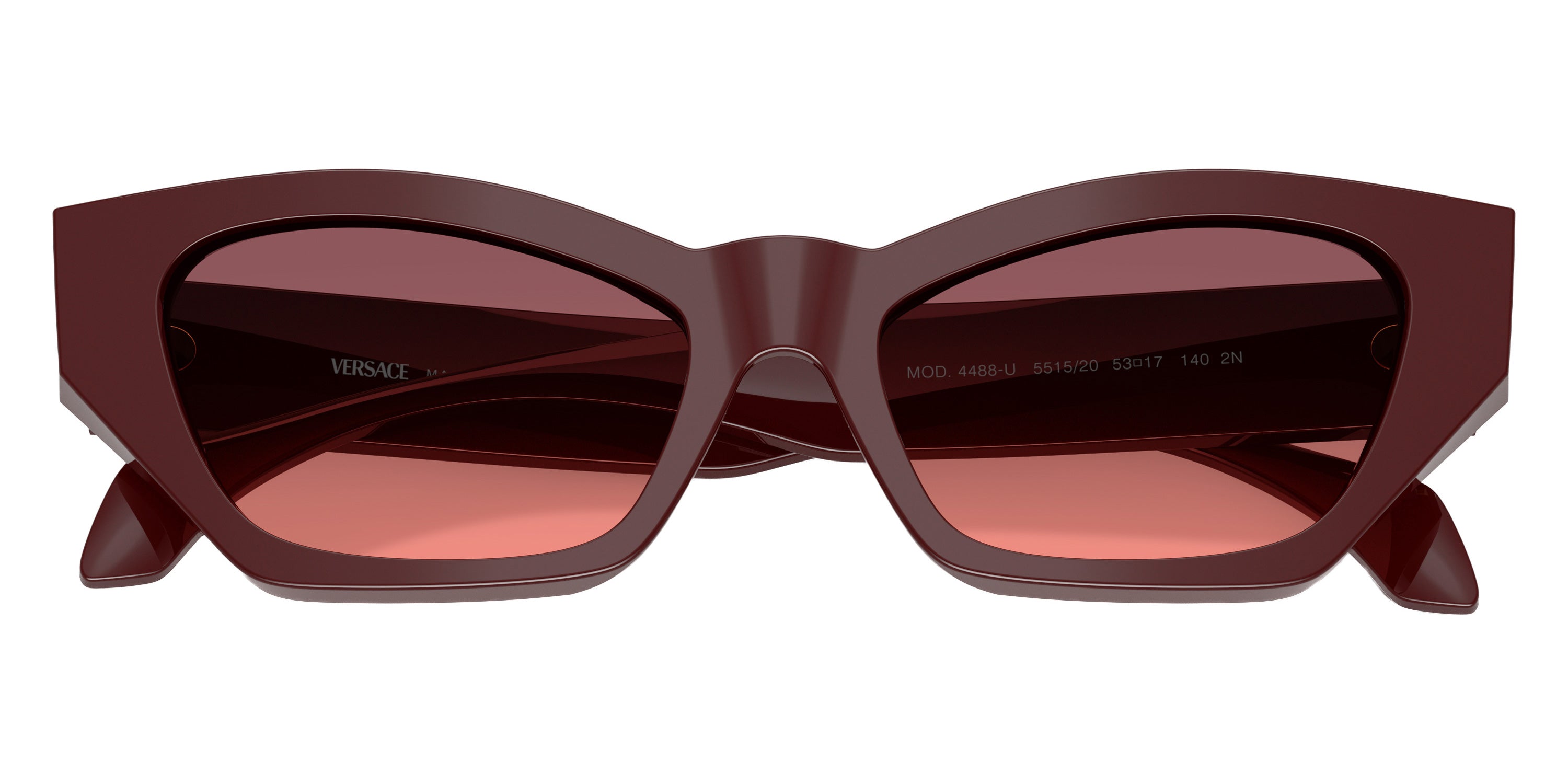 VERSACE SUNGLASSES - VE4488U 551520 53 - Solid Red