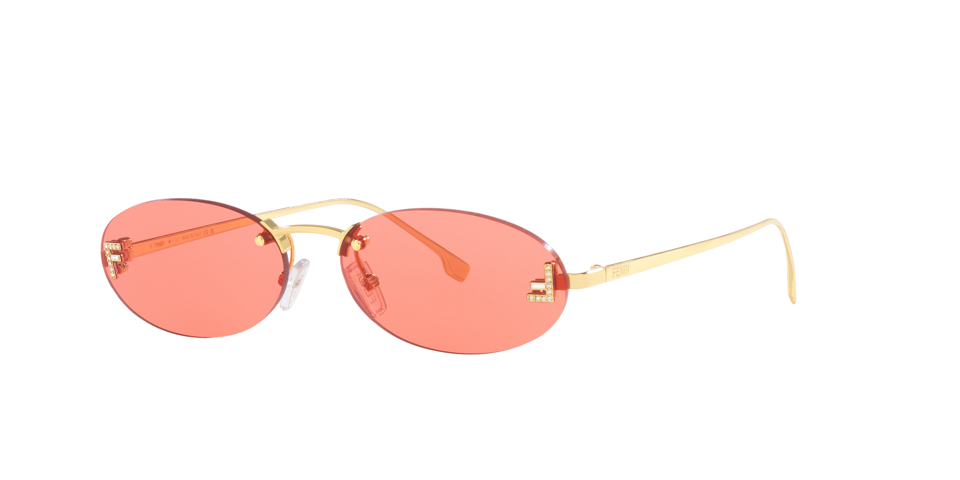 FENDI FIRST CRYSTAL SUNGLASSES - FE4075US 30S 54
