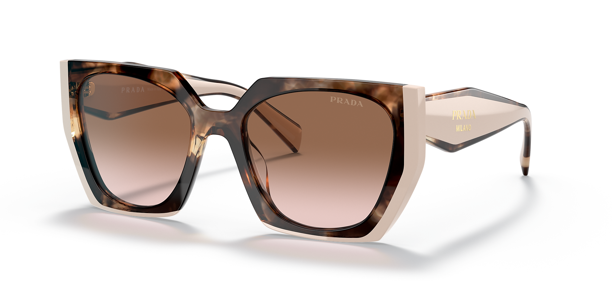 PRADA SUNGLASSES - PR 15WS 01R0A6 54 Tortoise Caramel/Powder