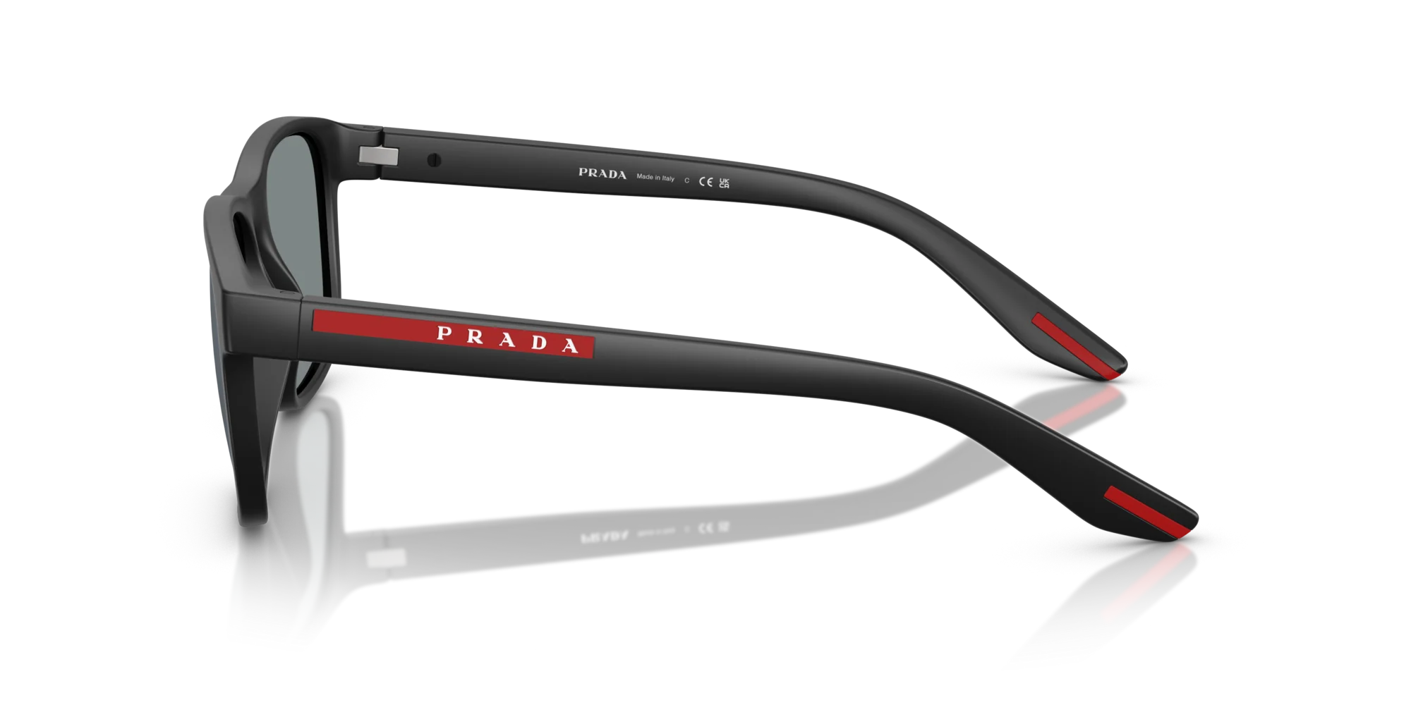 PRADA LINEA ROSSA SUNGLASSES - PS 06YS 1BO10J 56 - Matte Black