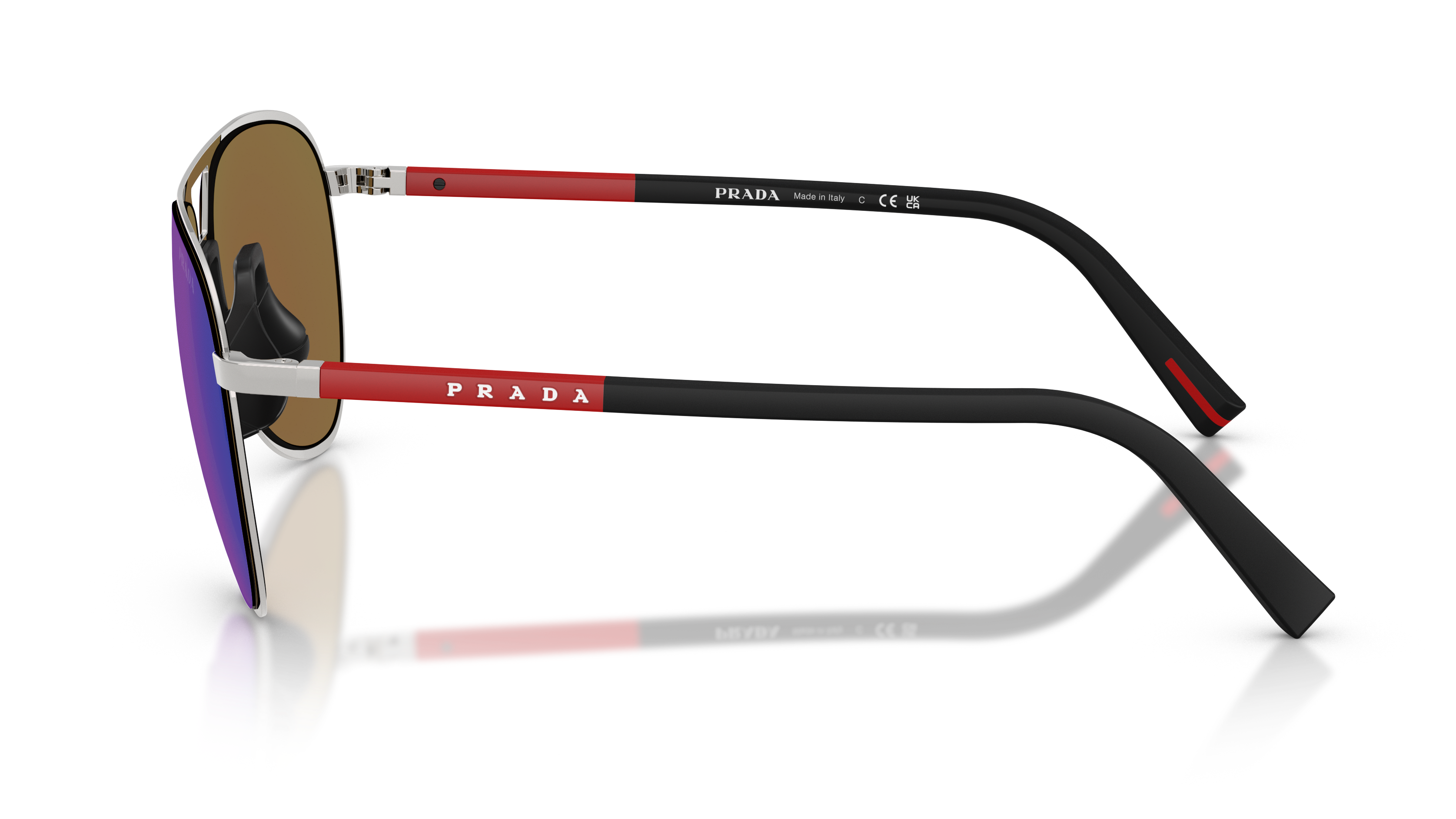 PRADA LINEA ROSSA SUNGLASSES - PS 53ZS 1BC08R 59