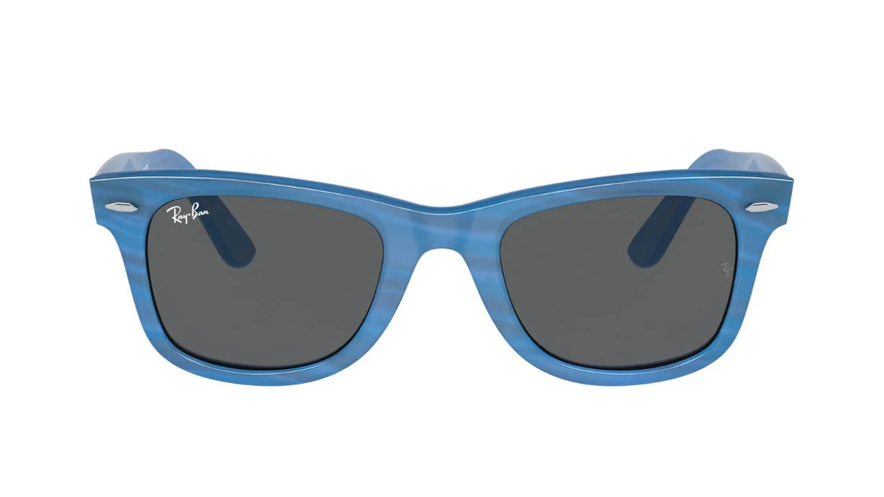 RAY-BAN SUNGLASSES WAYFARER - RB2140 1409B1 50 - Photo Striped Blue
