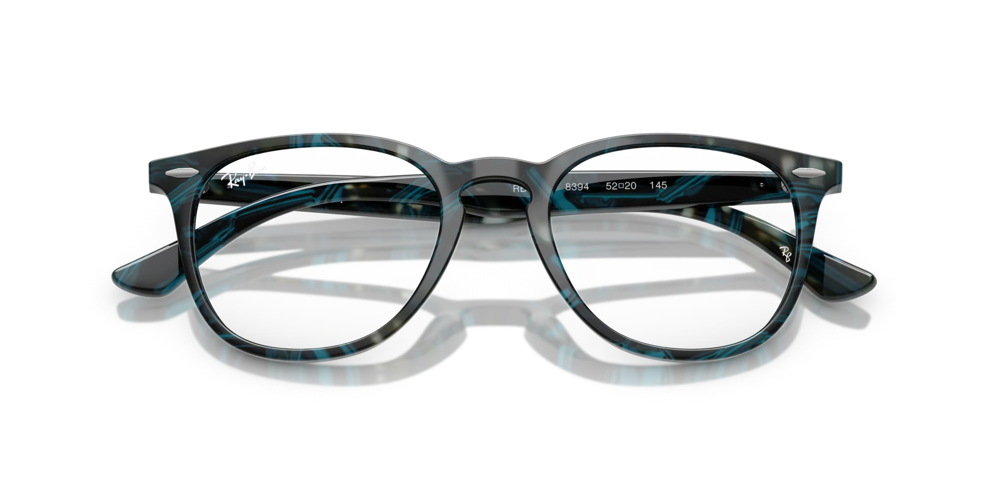 RAY-BAN EYEGLASSES - RX7159 8394 50 - Transparent Fantasy Blue/Gray