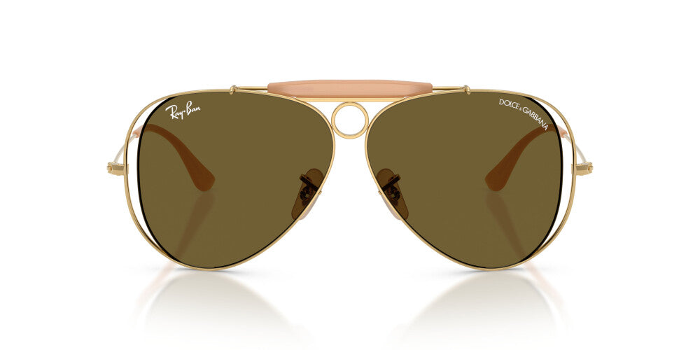 RAY-BAN X DOLCE GABBANA SUNGLASSES AVIATOR SHOOTER - RB3138M 001/73