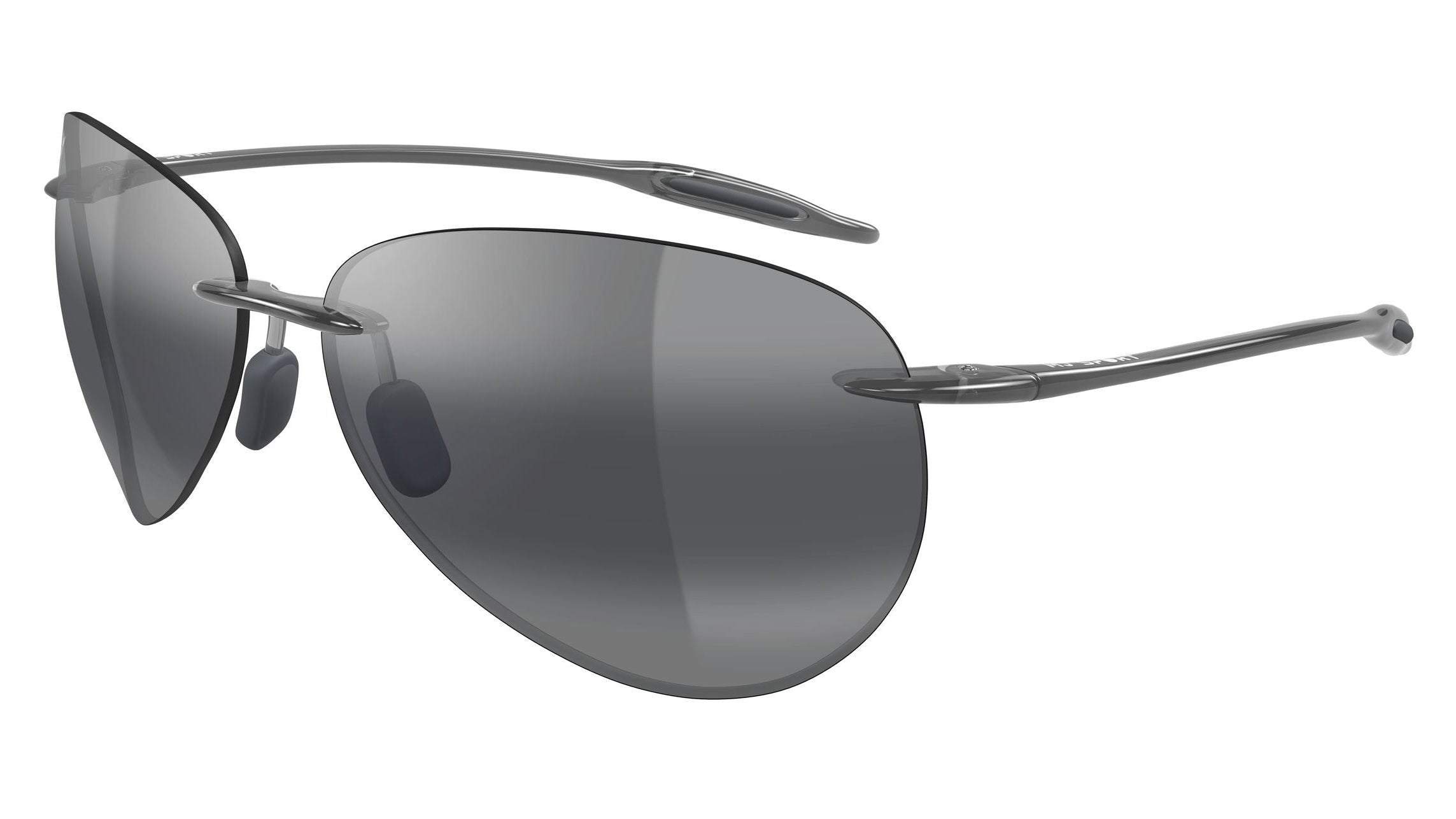 MAUI JIM SUNGLASSES - MJ0421S-005 /421-14 GREY SUGAR BEACH SHINY TRANS LIGHT GREY