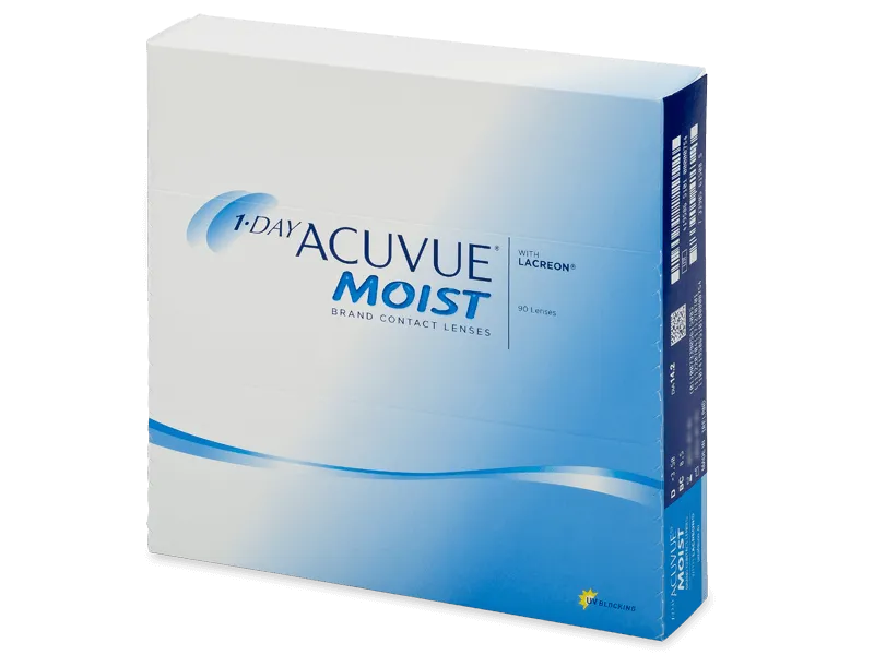 1-day acuvue® moist Contact Lenses - Daily- Pack Of 90